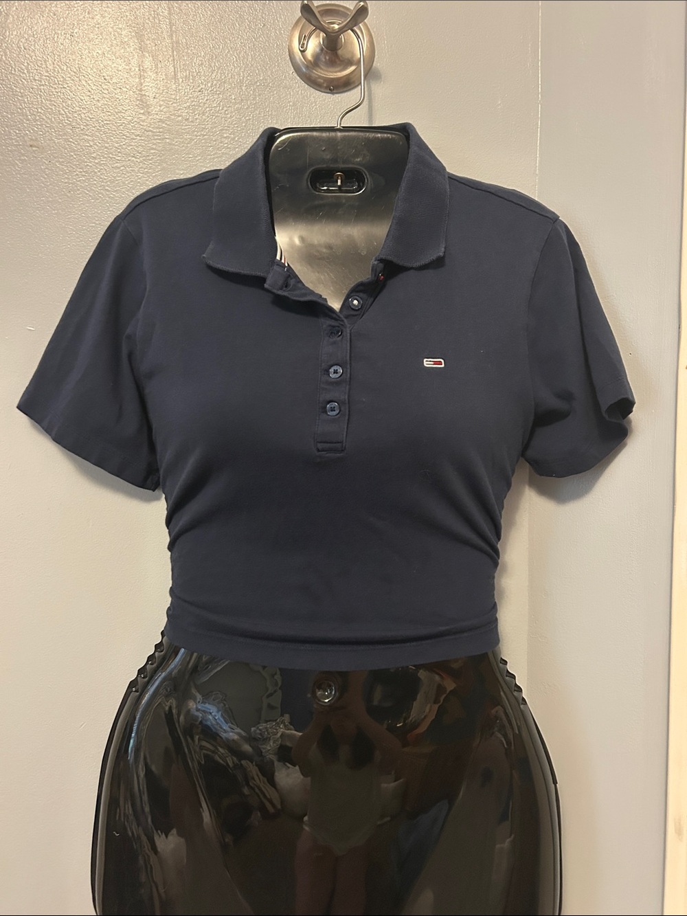 Tommy Hilfiger woman’s cropped  Dark Blue Polo